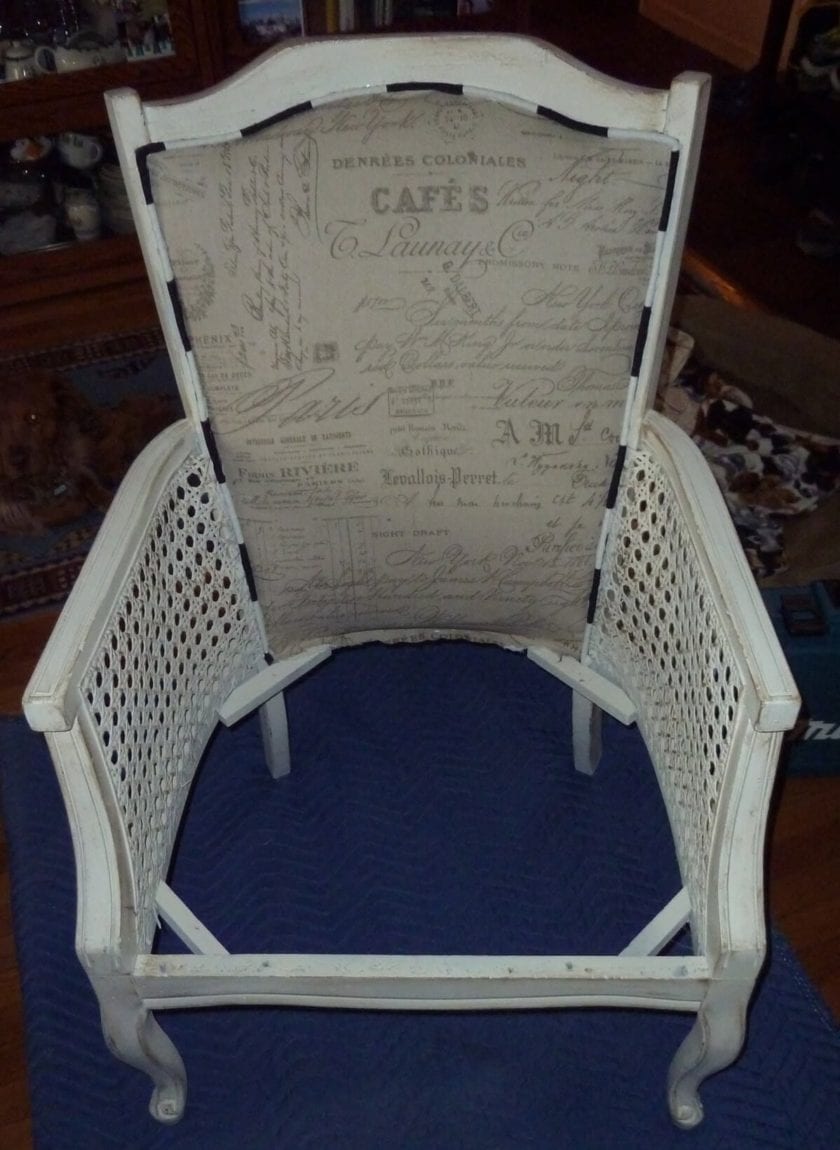 DIY Tutorial Cane Back Chair Makeover in 10 Steps Arts and Classy