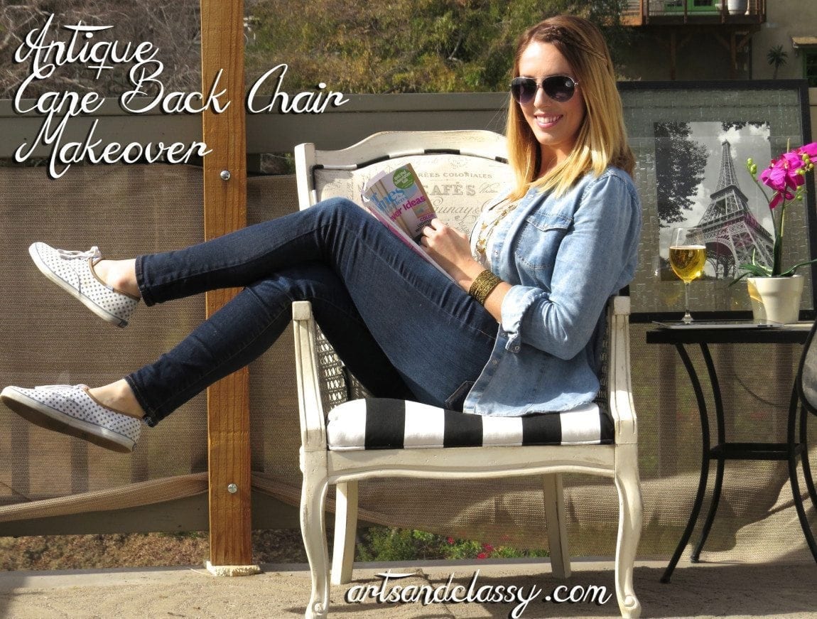 Cane_Back_Chair_Vintage_Makeover_Yard_Sale_Find_Arts and Classy_Blog_02