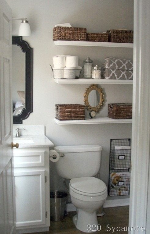 7 Genius Pedestal Sink Storage Ideas for Your Home