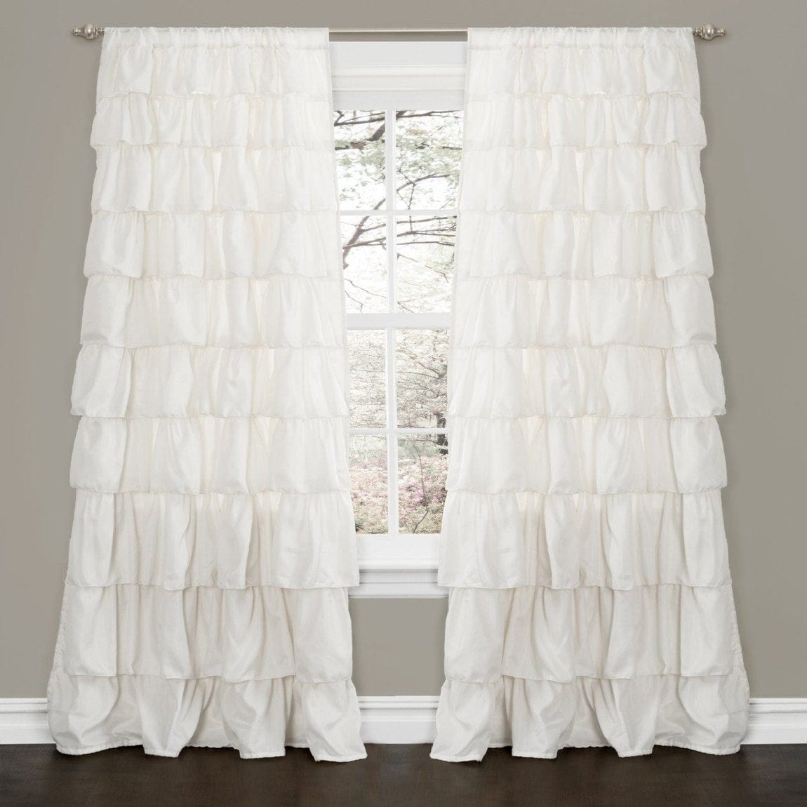 Bargain Home Decor D And Curtains Under 60 Arts Cly Lush Decor Ruffle Window Curtain