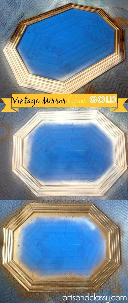 do-it-yourself-gold-octagon-mirror-revamp-home-decor-living-room-ideas-wall-decor