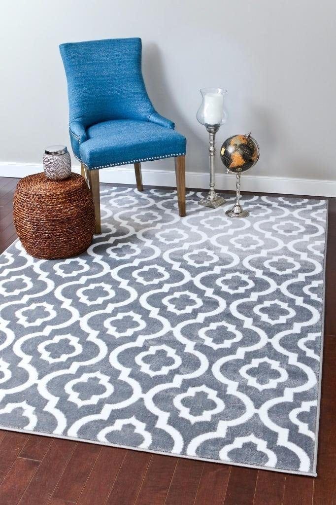 Large Beautiful Area Rugs On A Budget Under 150 Arts And Cly 3028 Gray Moroccan Trellis 7 10x10 6 Area Rug Carpet Large New