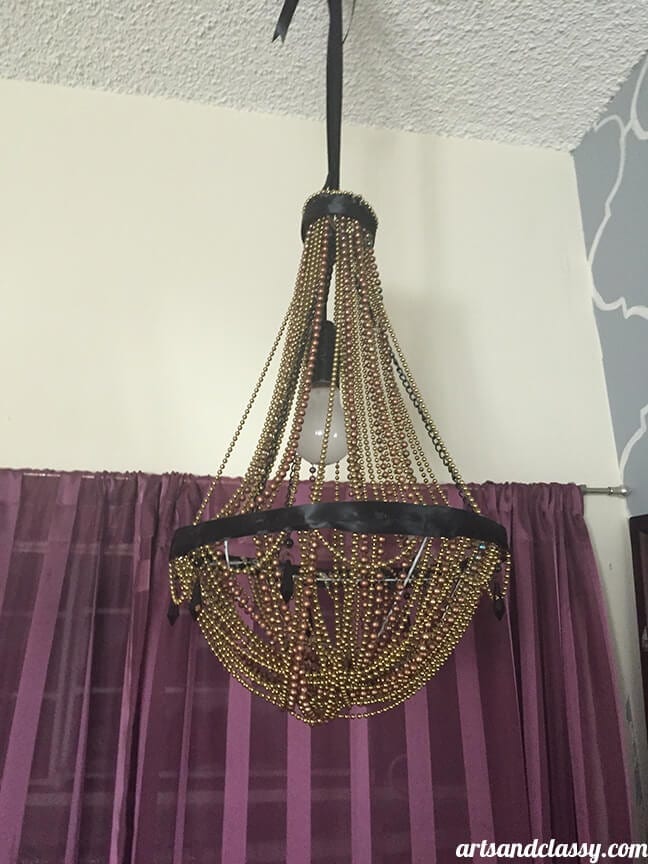 Makeover Edition : DIY Vintage Glam Waterfall Chandelier