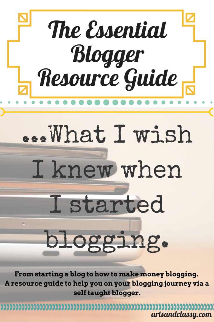 How to Start a Blog - Resource Guide to Launching a Succesful Blog So You Can Work From Home via www.artsandclassy.com