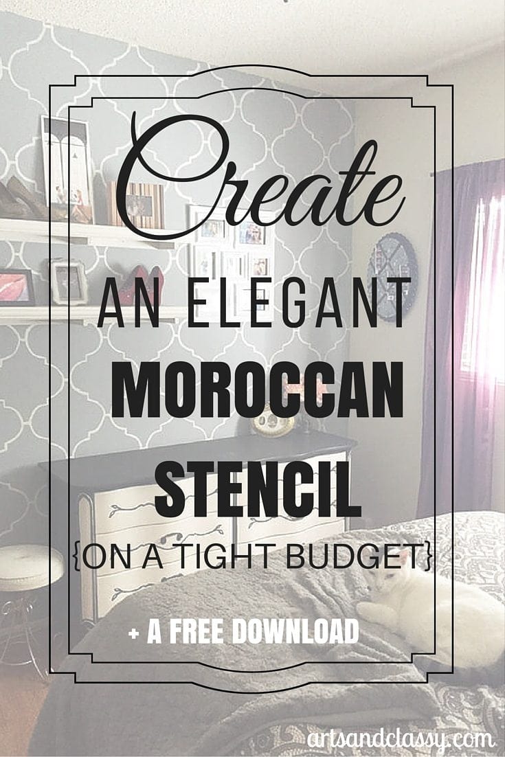 Makeover Edition How to Paint a Moroccan Stencil Accent Wall