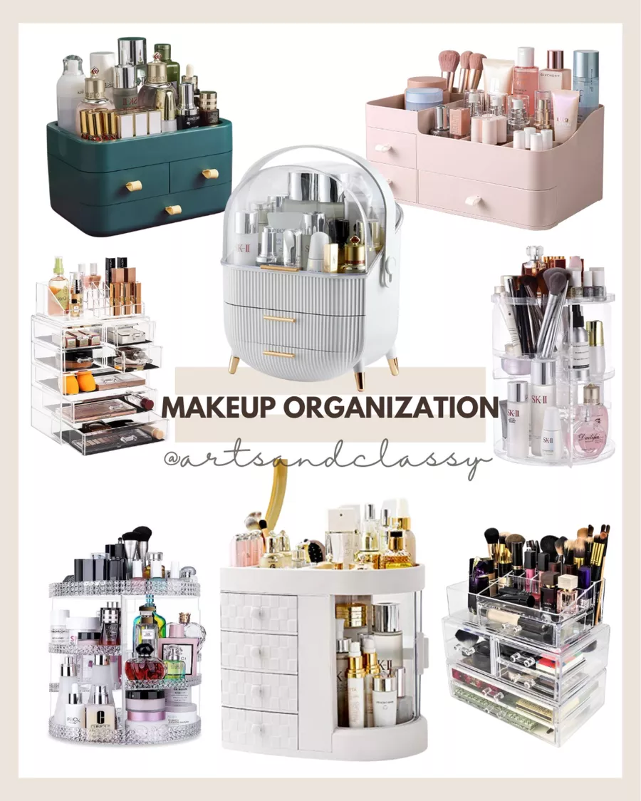 makeup organization in the ultimate home organization on a budget