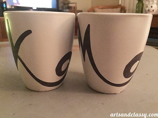 DIY Cost Effective Gift Idea for Any Occasion! DIY Sharpie Mugs with Oil Based Sharpies and Mugs from the 99 cent store at www.artsandclassy.com