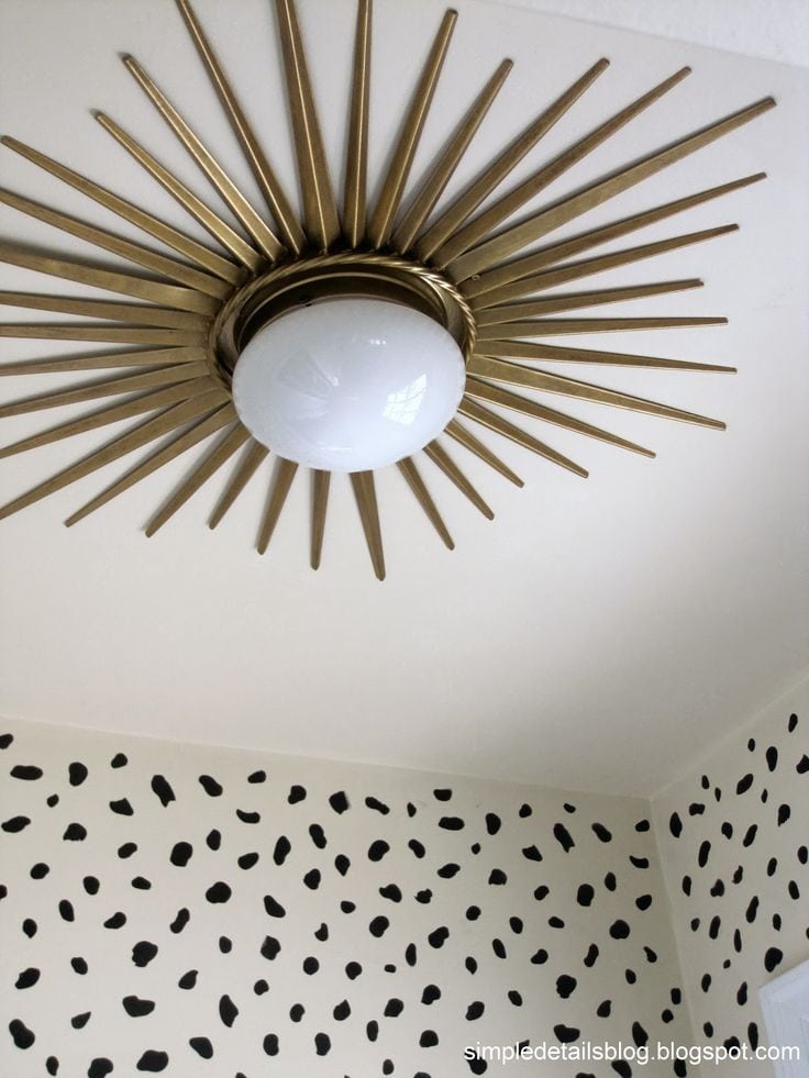 Art Deco DIY Ceiling Light