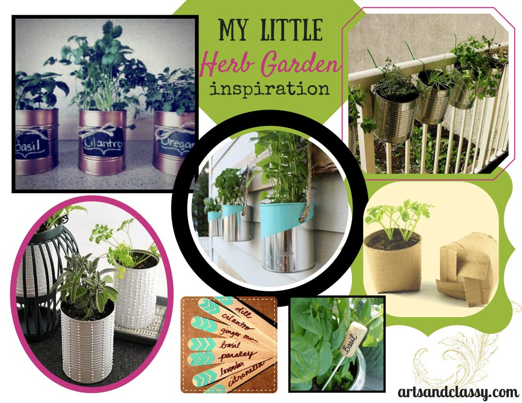 My Little Herb Garden Inspiration board for my #30dayflip challenge 