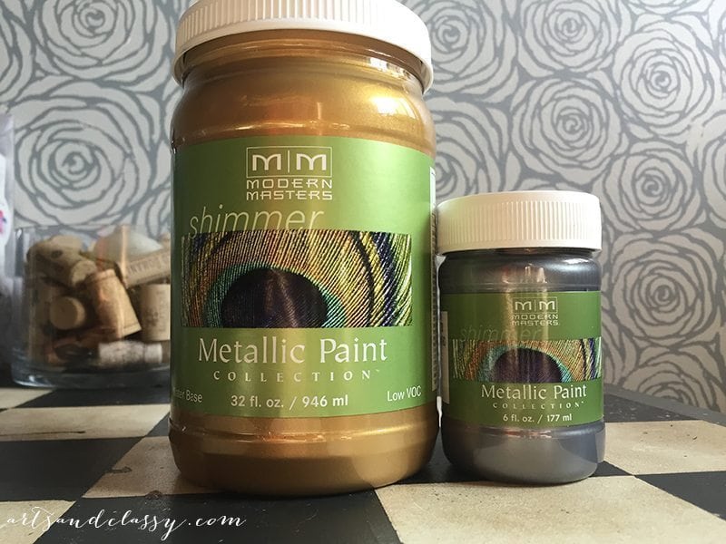 Modern Masters Metallic Paint, Olympic Gold and Pewter