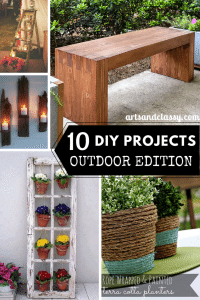 I have wrangled some amazing diy-er for this post. Check out these awesome and cost effective outdoor diy projects for your yard and patio areas. | 10 DIY PROJECTS - OUTDOOR EDITION