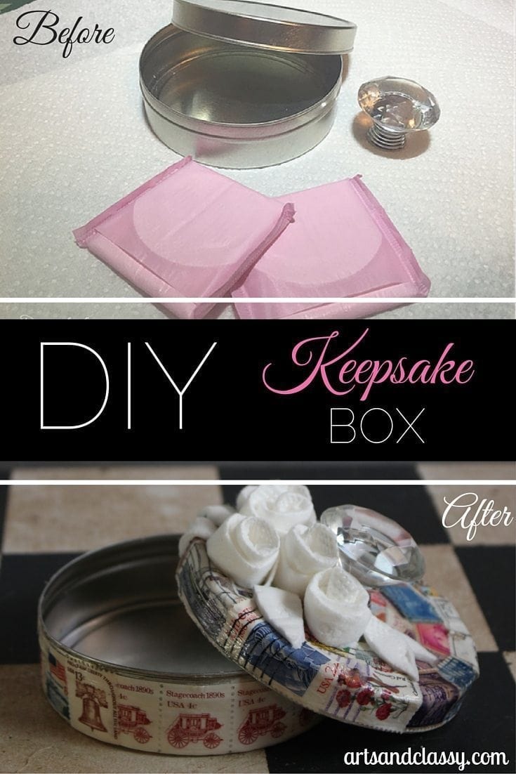 DIY Keepsake Box - Befor and After