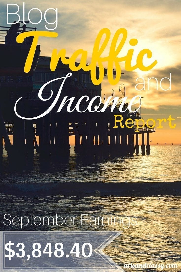 Blog Traffic and Income Report : How I made $3,848.40 in September