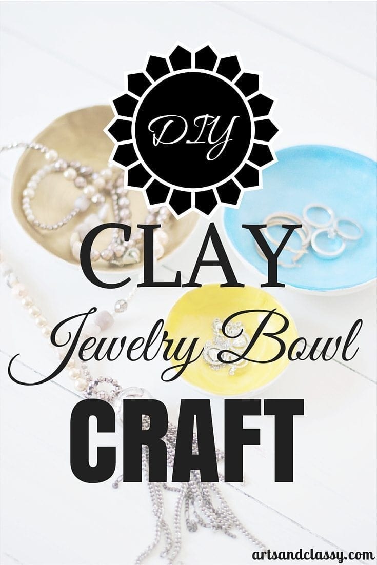 DIY Clay Jewelry Bowl Craft via artsandclassy.com