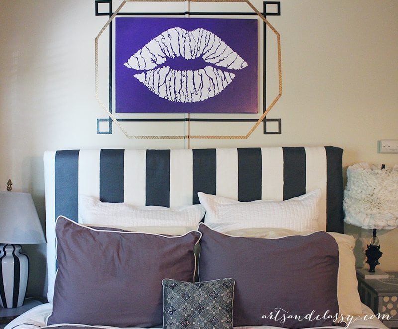 DIY Frame perfect for apartment and budget decorating via www.artsandclassy.com-08