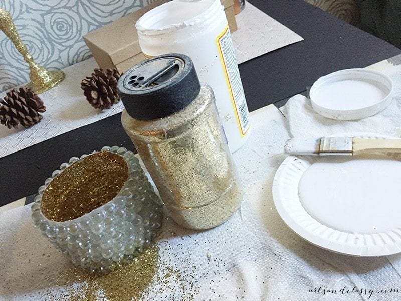 Decking The Halls With This Festive DIY Project - Glam Candle Holder-04