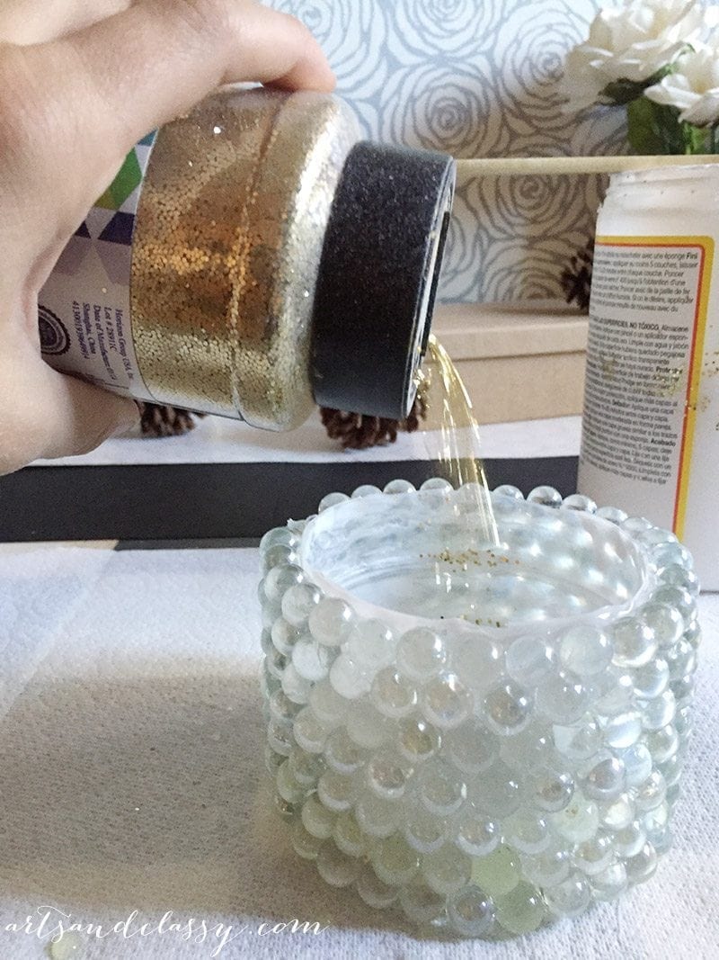 DIY Upcycled Project Glam Candle Holder