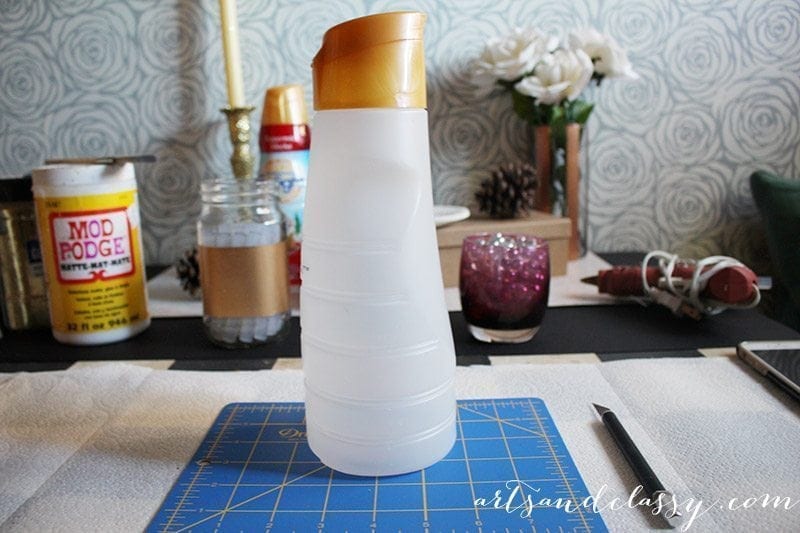 DIY Upcycled Project Glam Candle Holder