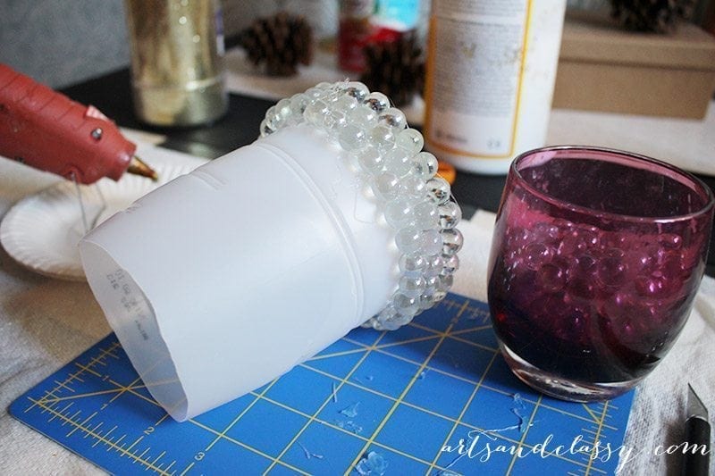 DIY Upcycled Project Glam Candle Holder