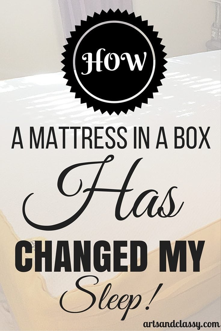 How a mattress in a box has changed my sleep via www.artsandclassy.com