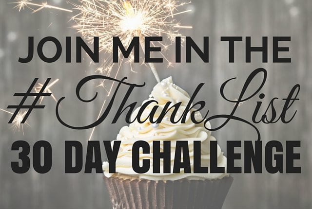 Join The #ThankList 30 Day Challenge To Help End Hunger