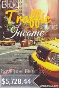 Blog Traffic and Income Report - How I made $5,728.44 in November