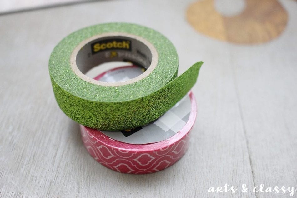 Simple Washi Tape Christmas Trees Garland