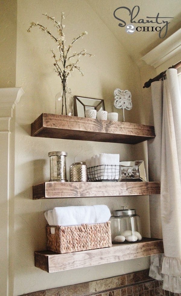 DIY Projects To Make Your Rental Home Look More Expensive-floating shelves