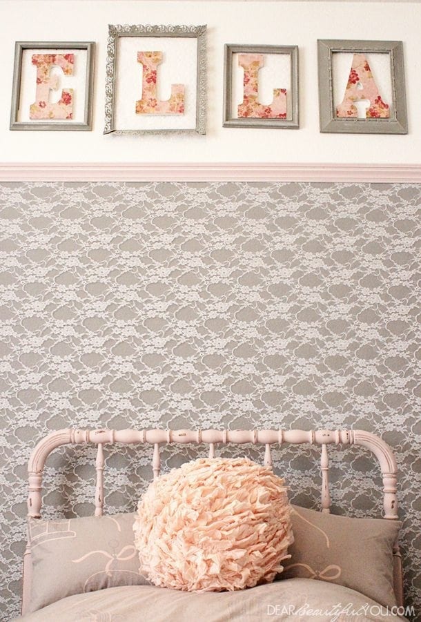DIY Projects To Make Your Rental Home Look More Expensive-lace wall