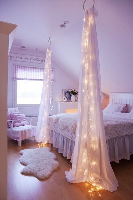 DIY Projects To Make Your Rental Home Look More Expensive-string lights
