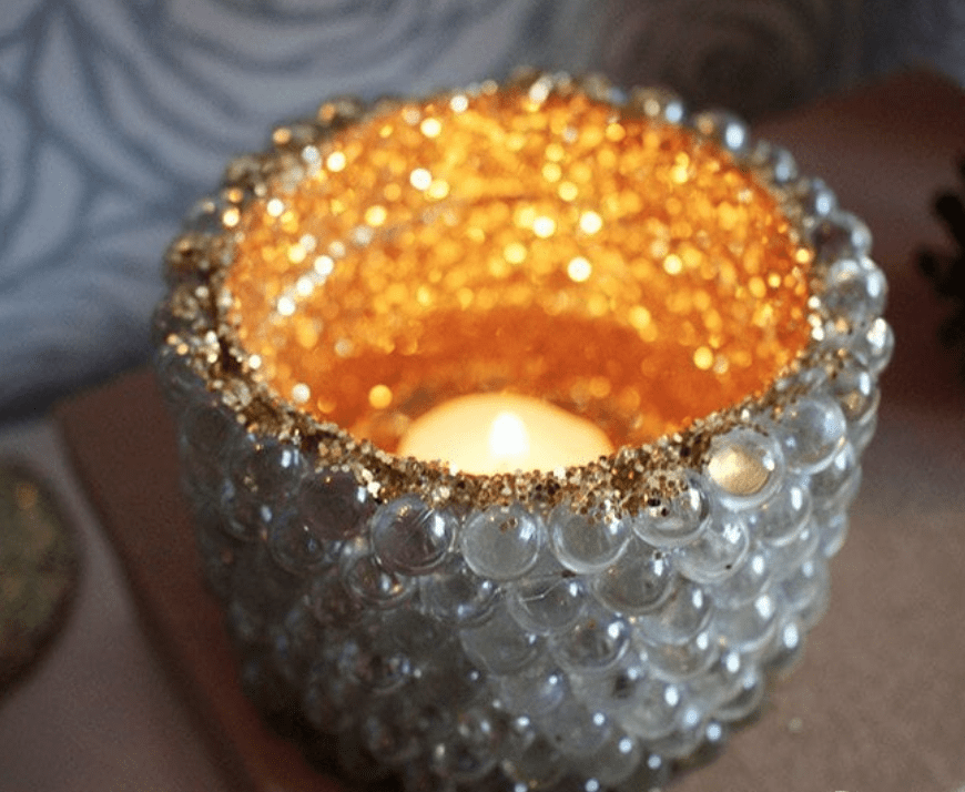 DIY Upcycled Project Glam Candle Holder Arts and Classy