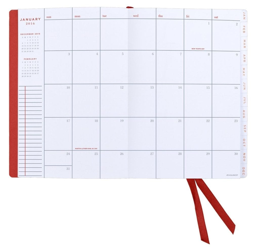 at a glance weekly monthly planner 2015