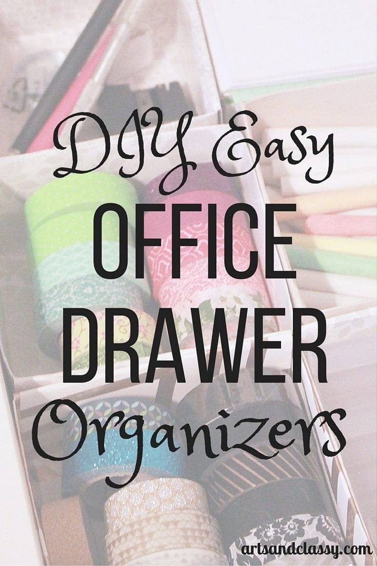 DIY Easy Office Drawer Organizers