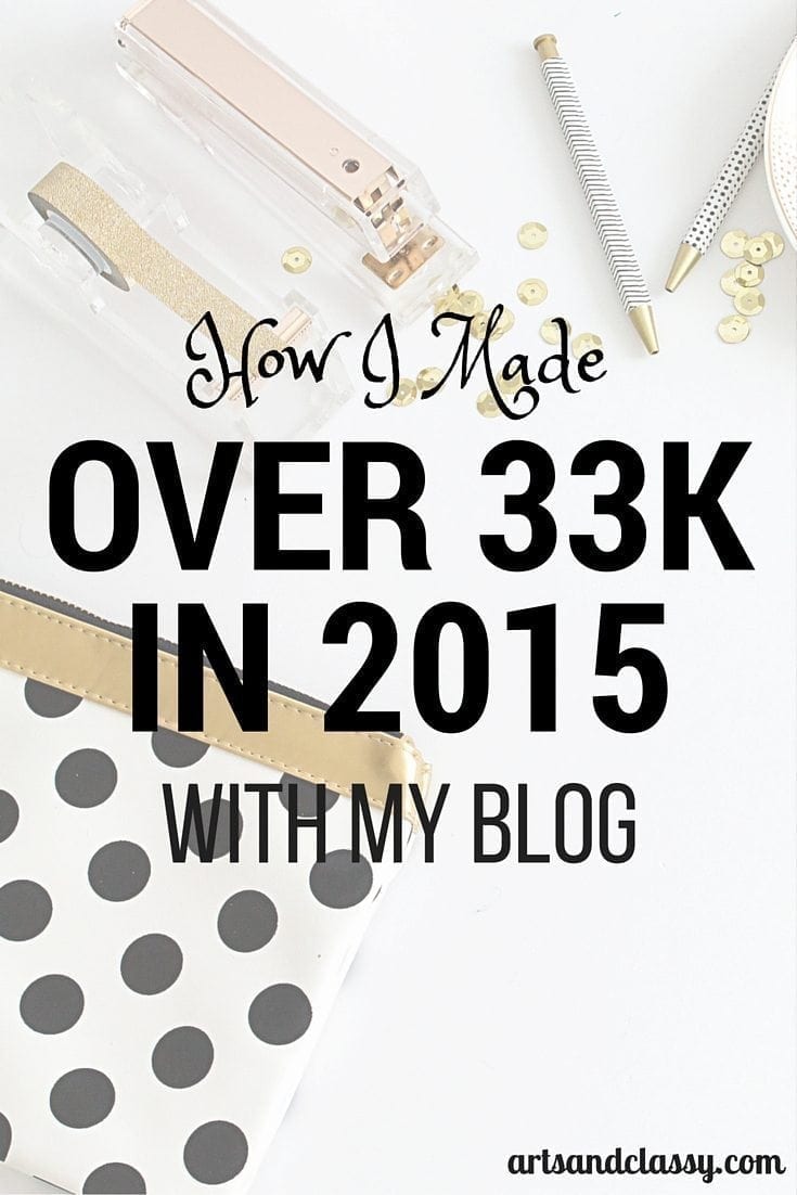 Learn How I Made Over 33k in 2015 with my blog