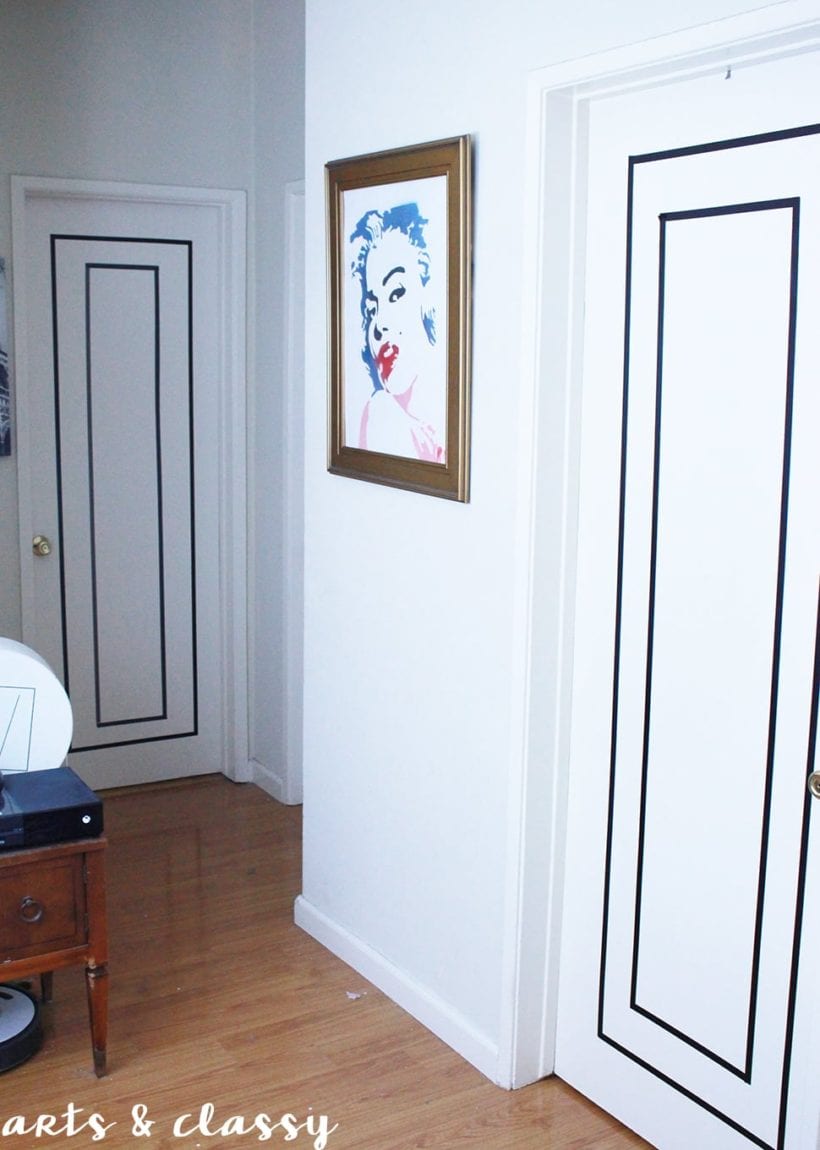 Rental Friendly DIY Door Decor with Washi Tape