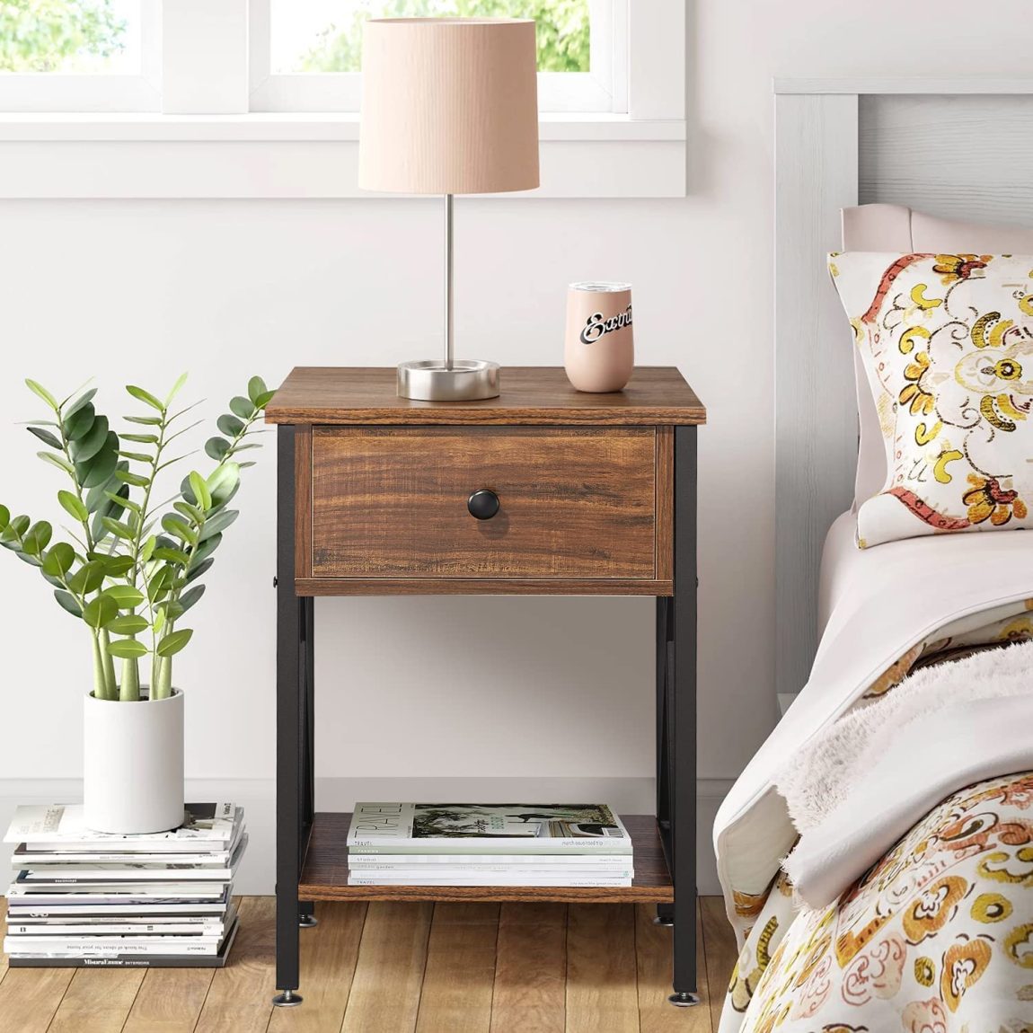 13 Chic Nightstands On a Budget Under $150 on Amazon