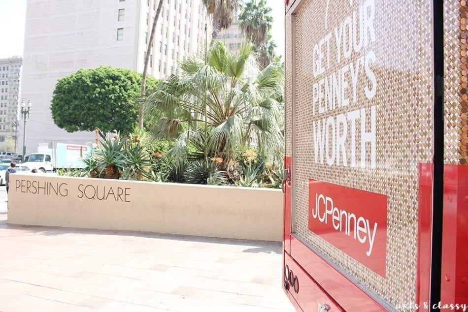 Get Your Penny's Worth Truck - Giving away prizes in Pershing Square