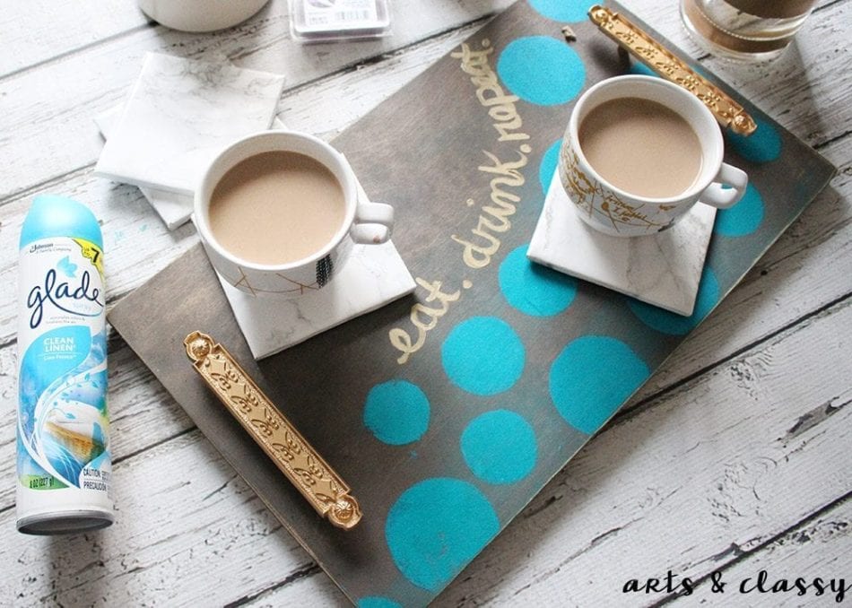 DIY Coffee Serving Tray and Marble Coaster Tutorial 5