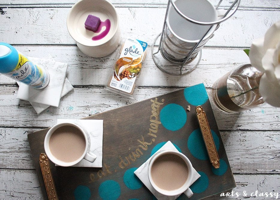 DIY Coffee Serving Tray and Marble Coaster Tutorial 6