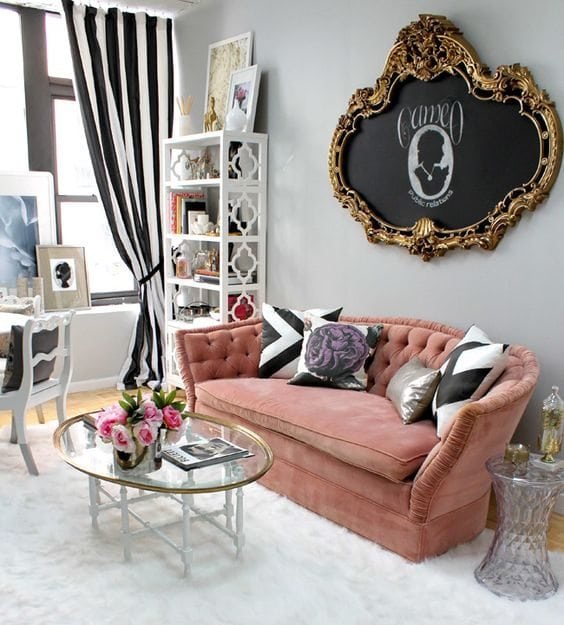 High Low Vintage Glam Home Office Designs Arts And Classy - Retro Glam Home Decor