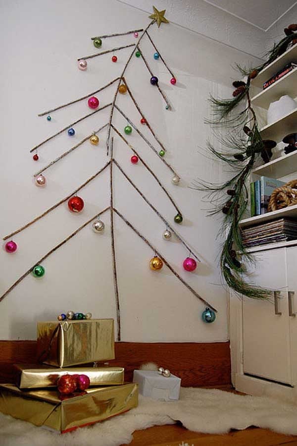 13 Creative ways to build a Christmas tree in small apartments