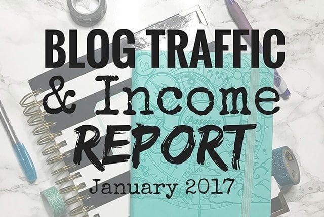 Blog Traffic & Income Report January 2017