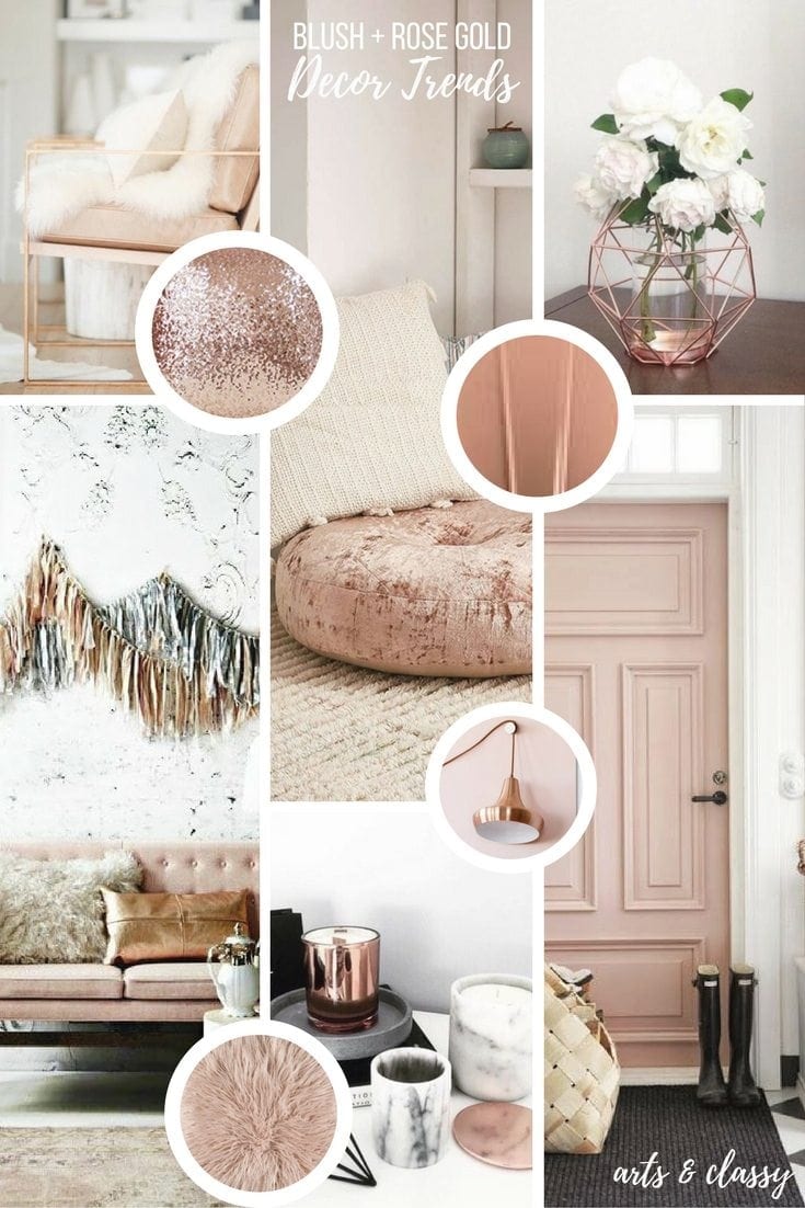 Rose Gold Interiors Inspiration Board