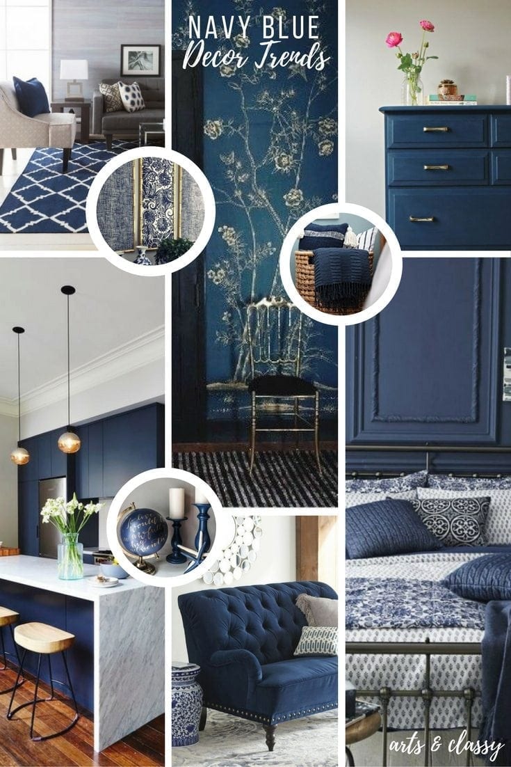 Navy Blue Interior Design Trends + Inspiration