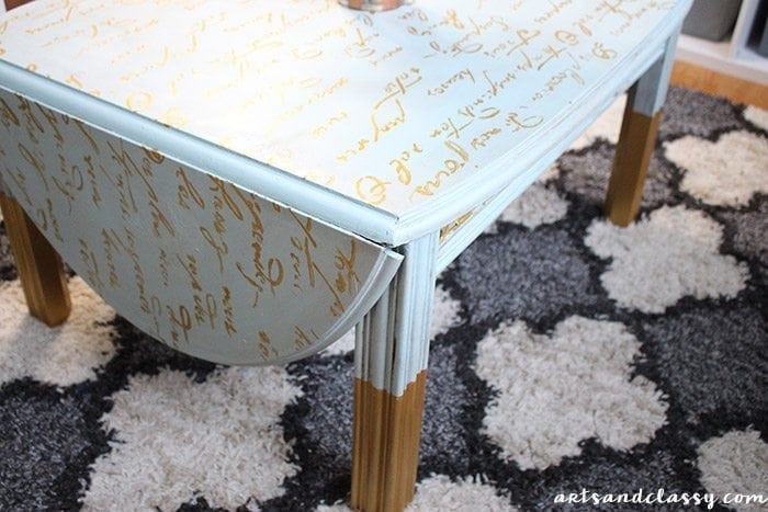 Vintage Drop Leaf Coffee Table Makeover