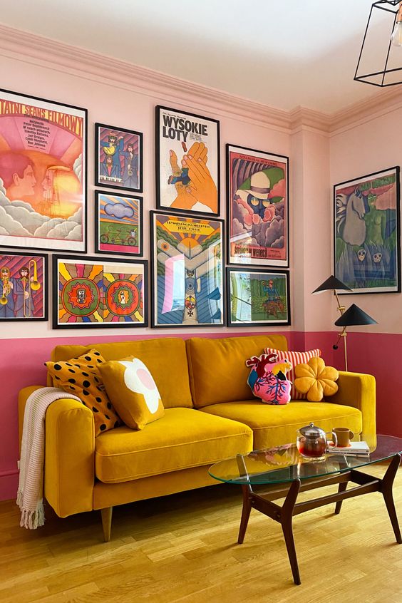 Spicy Mustard Yellow Decor | Interior Design Trends + Inspiration | mustard yellow sofa