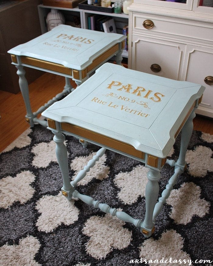 DIY Projects - End Tables Makeover Tutorial