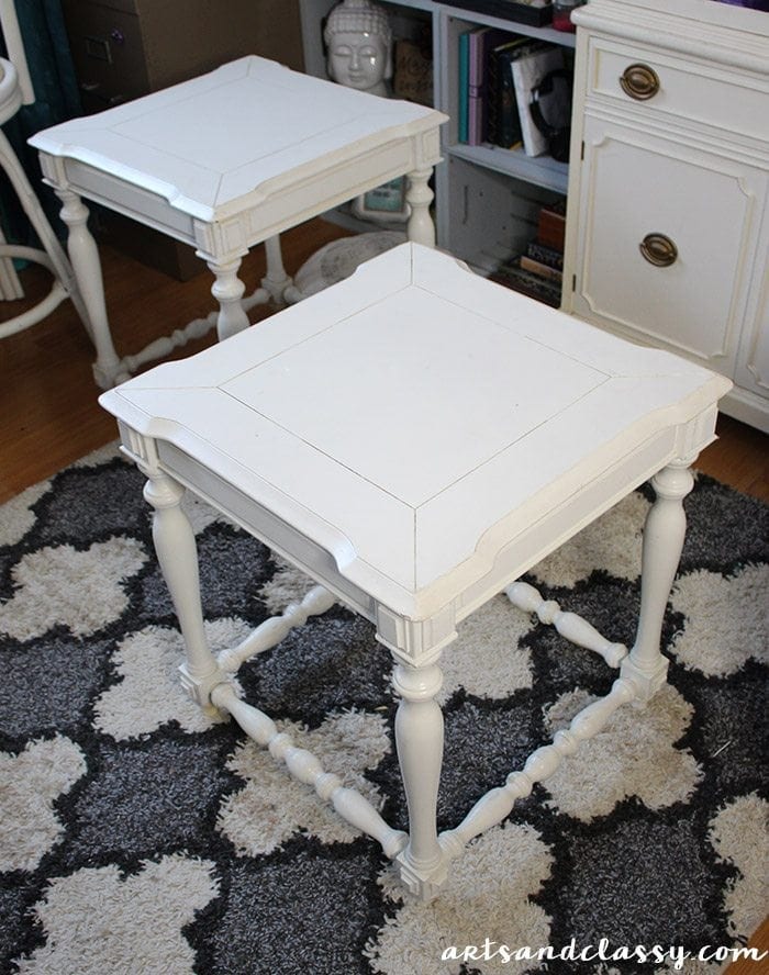 DIY Projects - End Tables Get a French Twist Makeover Tutorial