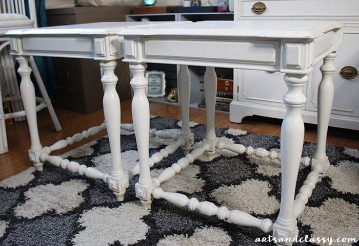 DIY Projects - End Tables Get a French Twist Makeover Tutorial