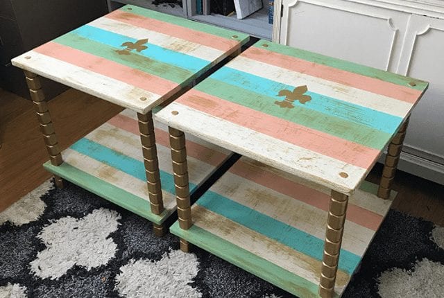 Chalk Paint Recipe for End Table Set Makeover